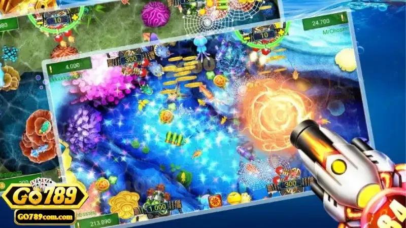 Bắn Cá Go789 – Trải Nghiệm Săn Thưởng Đỉnh Cao Hàng Đầu 2 Hệ thống vũ khí đa dạng