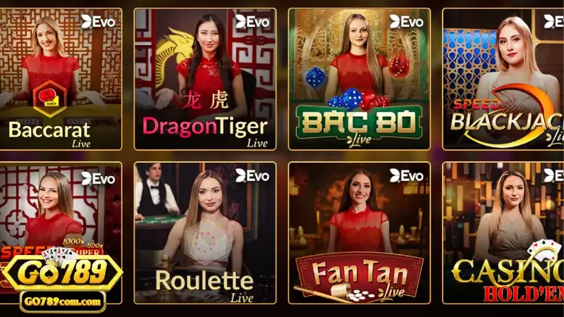 Casino Go789 - Trải nghiệm cá cược tại sảnh casino đẳng cấp 3 Nhà phát hành game uy tín