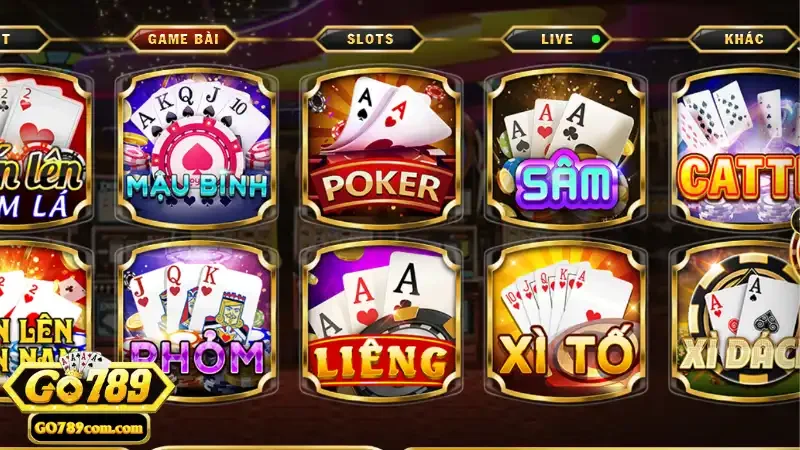 Game Bài 3d Go789 - Trải nghiệm cá cược online chất lượng 4 Trải nghiệm hấp dẫn từ sảnh game bài 3D