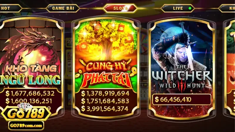 Sảnh Game Nổ Hũ Go789 – Thế Giới Quay Hũ Hấp Dẫn Nhất 4 Nhiều nhà cung cấp sản phẩm nổ hũ uy tín hàng đầu